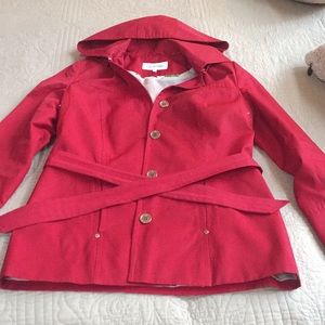 Calvin Klein Raincoat with Removable Hood